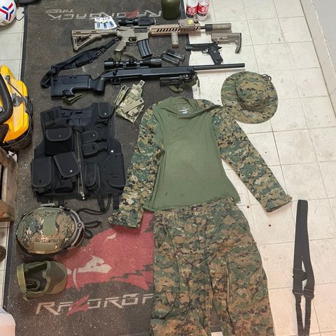 Full airsoft pakke!!