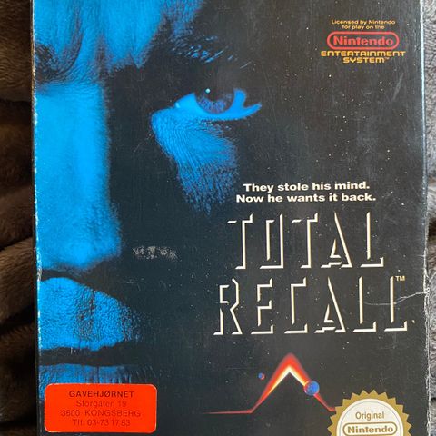 Total Recall - Nintendo spill orginalt fra 1990