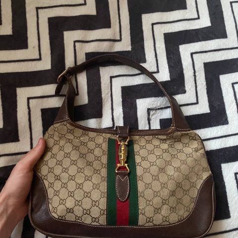 Gucci Jackie 1961 Mini Hobo Bag in GG Supreme Canvas Veske