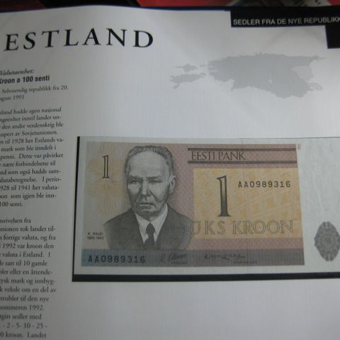 1 EEst Estland unc