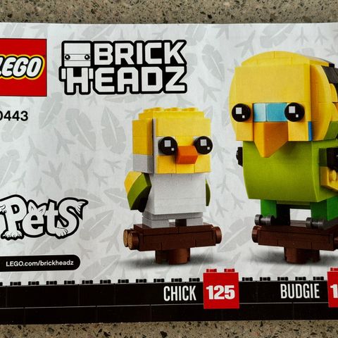 Lego Budgie 40443  Brick Headz