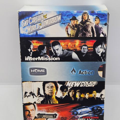 4 stk Action filmer box sett dvd
