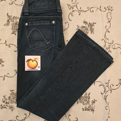 Vintage Y2K Guess Jeans Riviera - S - 27 - Ekstra Low Rise - Flare