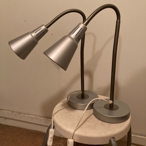 2 stk bordlamper fra Ikea