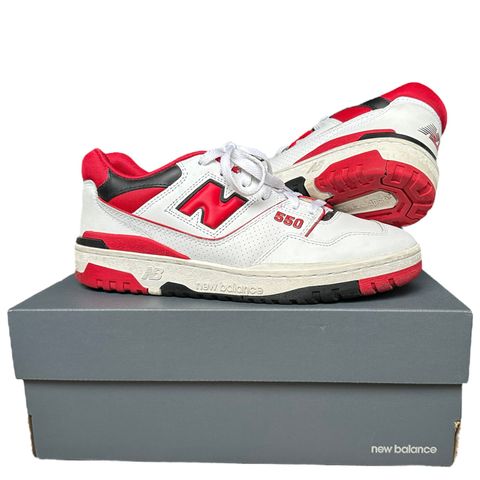 New Balance 550 - White/Red 43