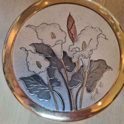 Keito vase art deco vintage, samt liten skål med lokk