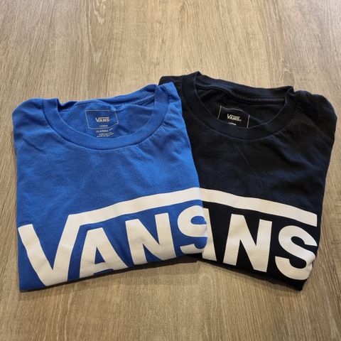 ⭐️ 2 stk fine VANS Classic t-skjorter str L