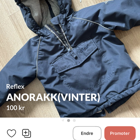 Anorakk fra reflex