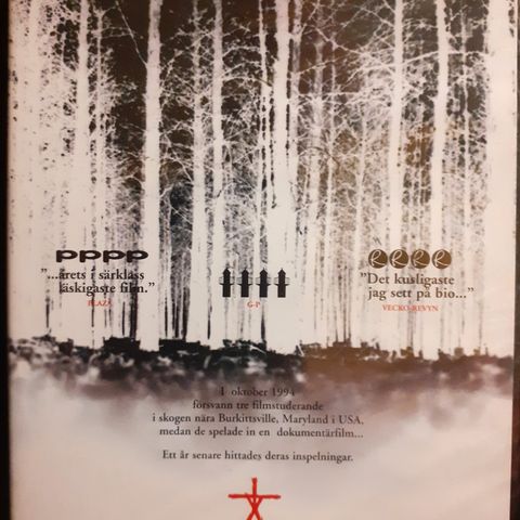 The Blair Witch Project, norsk tekst, forseglet