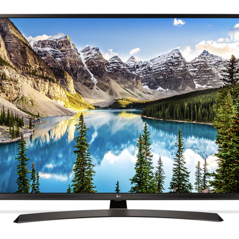 55'' LG UHD TV, Sony Lydplanke og pakke, og Google Chromecast