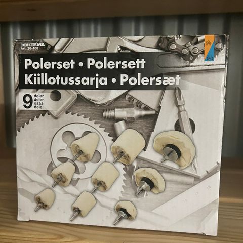 Poleringssett - 9 deler