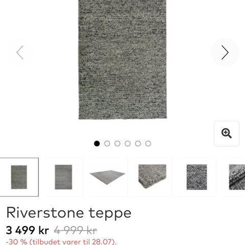 Riverstone ullteppe 160x230