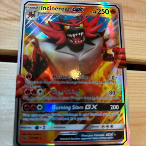 Pokemonkort Incineroar GX