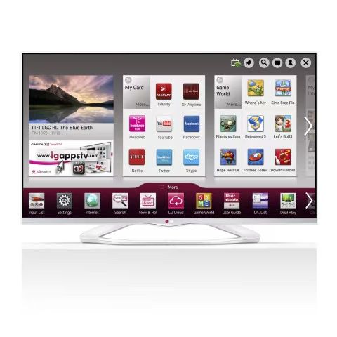 Hvidt 42'' SMART TV med Magc remote, Cinema 3D, Wi-Fi og DLNA.