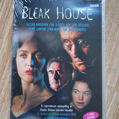 DVD - "Bleak House"  3 disk-utgave BBC-produksjon