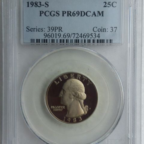 1983-S, PCGS gradert PR69DCAM.