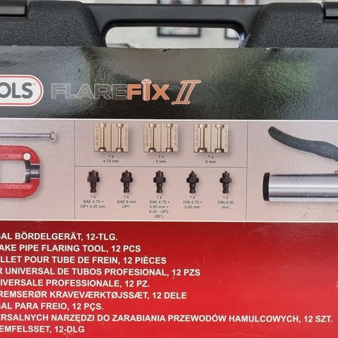 Ks tools flarefix 2, universalt bremserør 122.1260