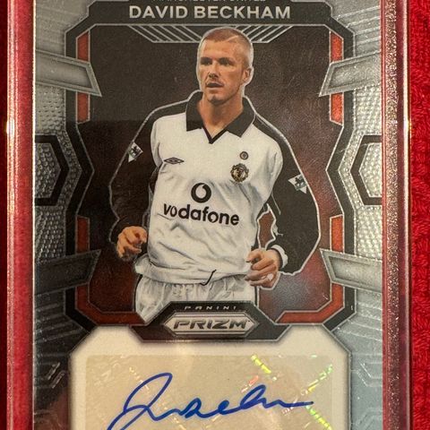 Fotballkort - David Beckham auto