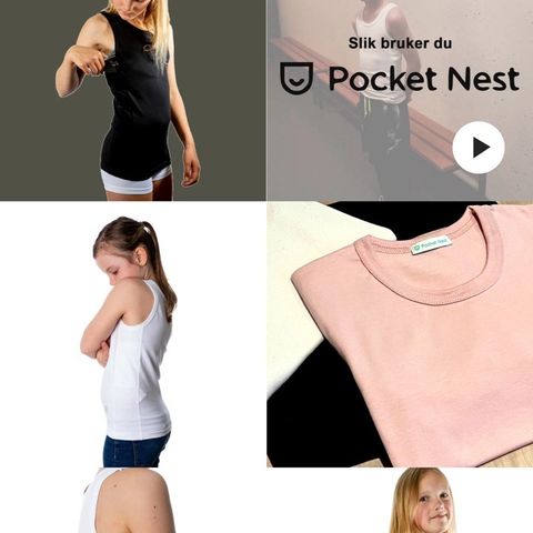 Pocket nest singleter og t-skjorter