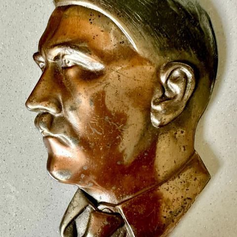 Adolf Hitler Hovede I Bronze Bemalet Udgave. Til Trofæer & væg.