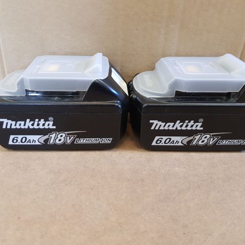 Makita 18V batterier 6.0ah - (2 stk)