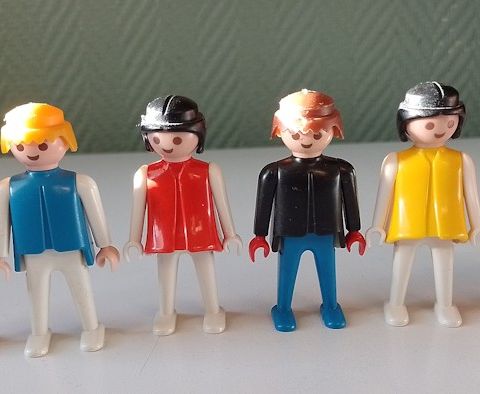 Playmo figurer 6 stykker gruppe C Vintage