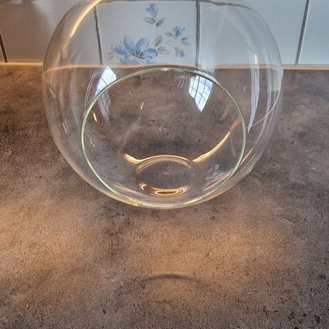 Glasskule lysholder/vase