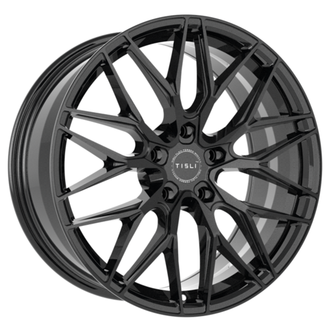 Tisli FF20 Gloss Black 5x112 19x8,5 ET45 19x9,5 ET44 Ø66,6MM