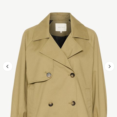 Trenchcoat kort jakke,beige