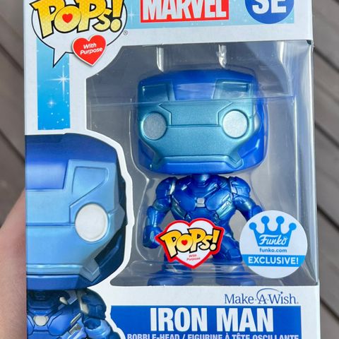 Funko Pop! Iron Man (Make-A-Wish | Blue Metallic) | Marvel (SE)