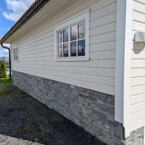 Fasadeskifer og hjørnestein | Cement stone grey | 11 uåpnede pakker