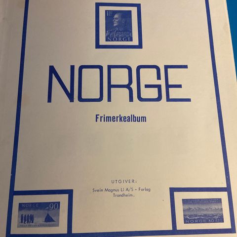 Postfrisk frimerkesamling Norge 1888-1950 tallet