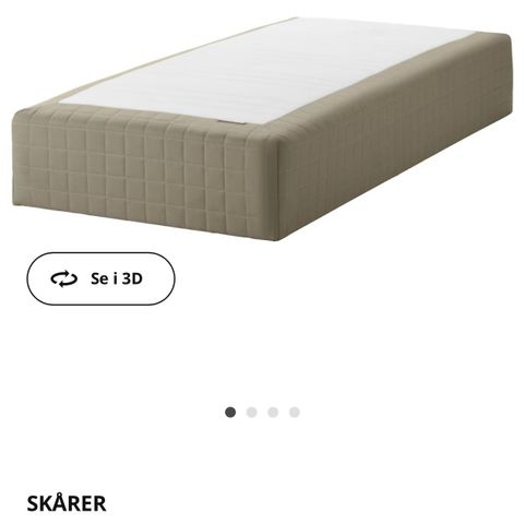 Rammemadrass 120cm fra IKEA, må hentes!