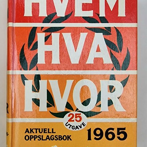 HVEM HVA HVOR 1965