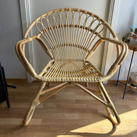 Rattan armchair