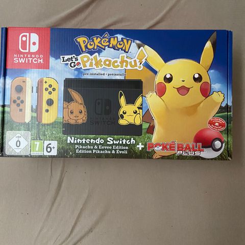 Switch pikachu edition helt ny