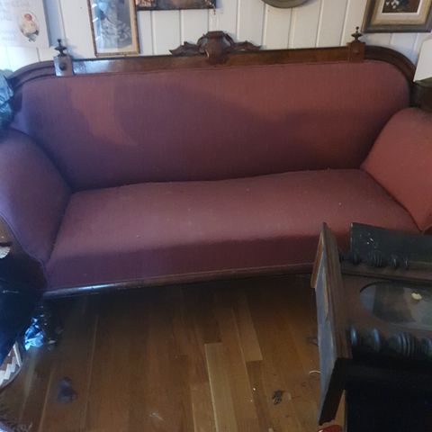 Fin gammel sofa 170 lang