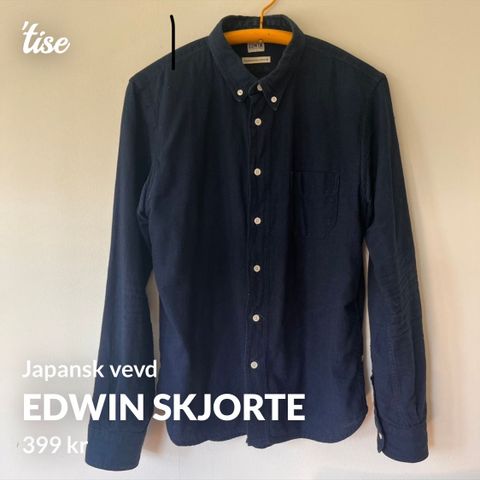 Edwin skjorte str M