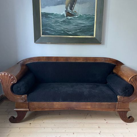 Biedermaier Sofa (restaurert/trukket om)