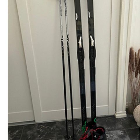 Fischer twin sport Felleski 179 cm, med staver 145 cm og sko str 40