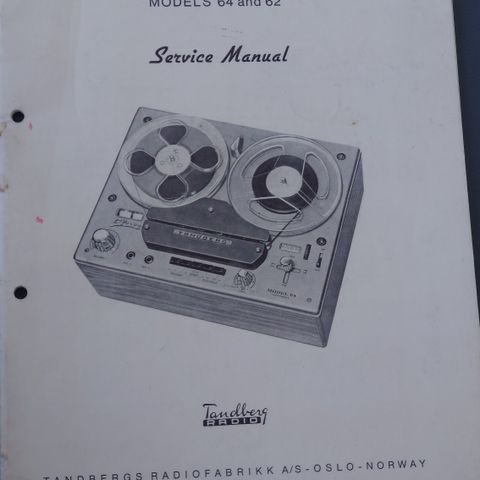 Tandberg S64 og S62 service manual