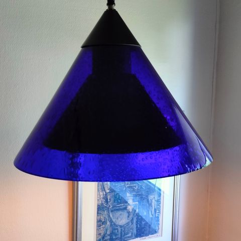 Vintage taklampe/Pendant fra det norske Blaafarveværket