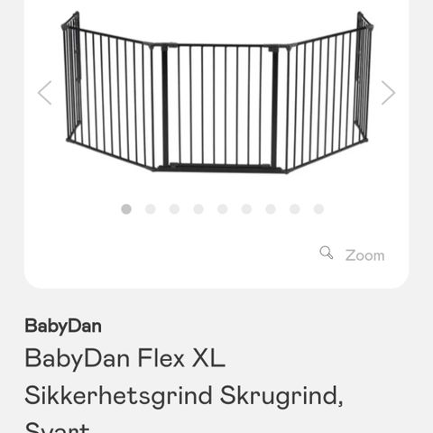 Peisgrind BabyDan ConfigureGate Flex XL, Sort (Peisgitter)