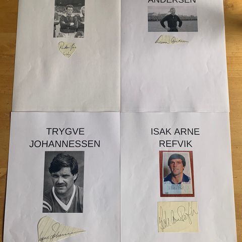 Autografer - VIKING-LEGENDER/SPILLERE - bud mottas - enkeltvis eller samlet