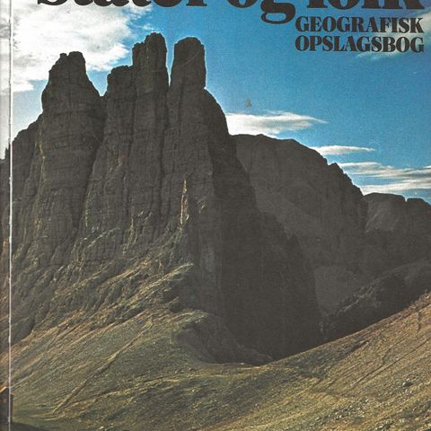 Stater og fok  - Geografisk opslagsbog - Lademann 1977   dansk bok