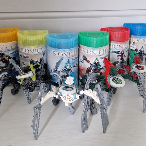 LEGO Bionicle Vahki - Komplett serie med esker og instruksjoner