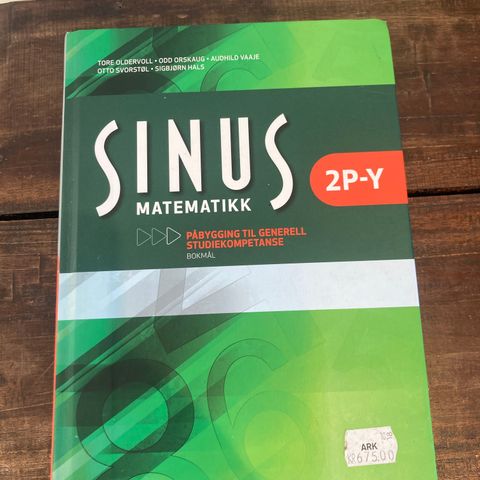 Sinus 2P-Y Matematikk Bok