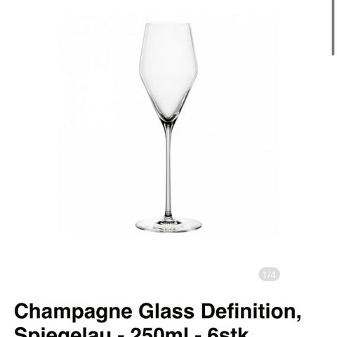 Spiegelau Defintion Champagneglass - 6 stk