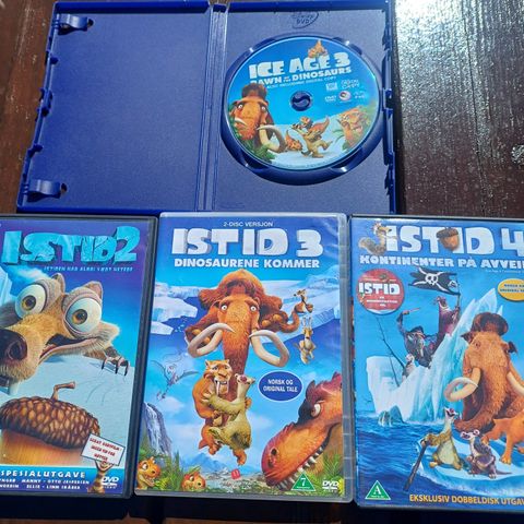 DVD - Istid 4 stk (2-4) selges kr.100,- for alle