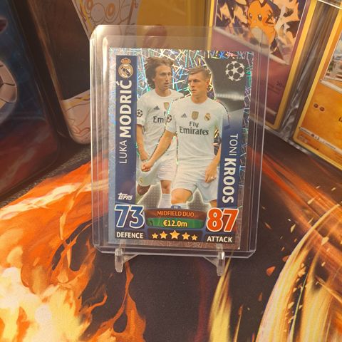 Sjeldent fotballkort med duo Modric/Kroos (2018) selges